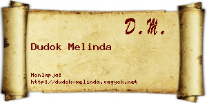 Dudok Melinda névjegykártya